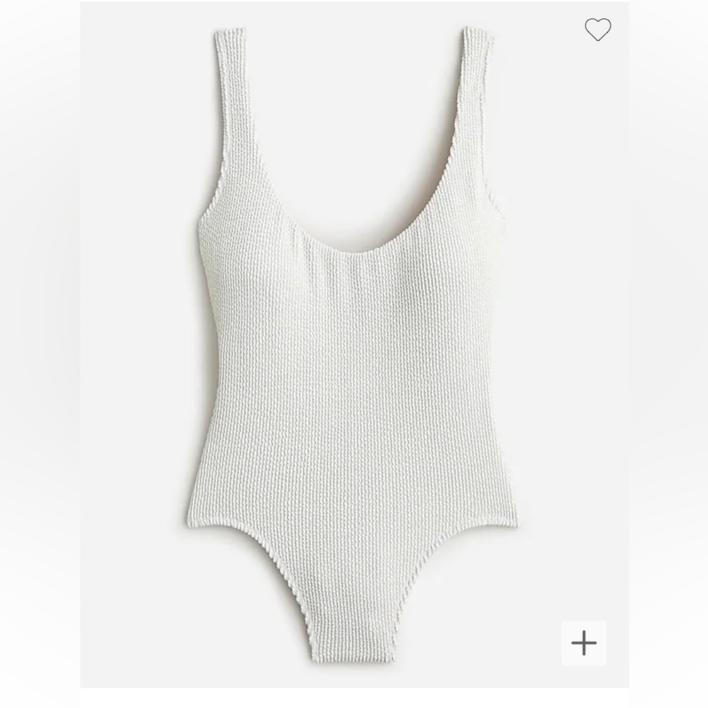 NWT JCrew Scrunchie classic scoopneck one-piece